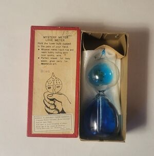 Vintage Mystery Meter Love Meter with Blue Liquid